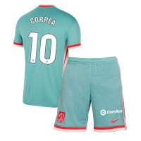 Camisa de time de futebol Atletico Madrid Angel Correa #10 Replicas 2º Equipamento Infantil 2024-25 Manga Curta (+ Calças curtas)